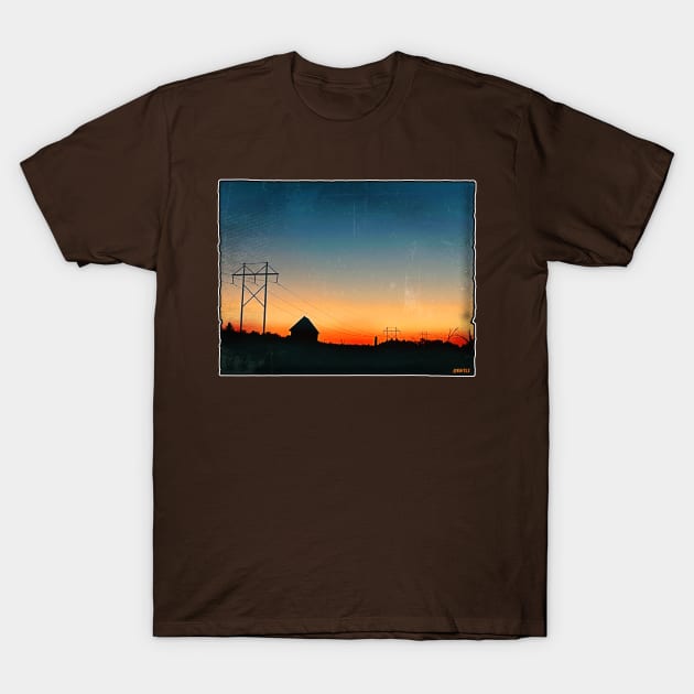 Countryside Sunset T-Shirt by Jan Grackle